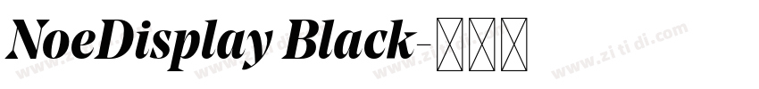 NoeDisplay Black字体转换